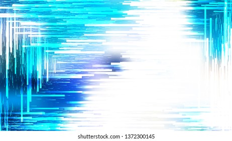 Abstract Random Blue and White Lines Background