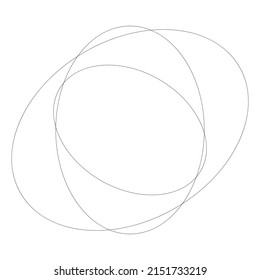 Abstract random circles geometric circular element