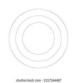 Abstract random circles geometric circular element