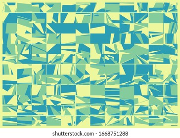 Abstrakte Random-Farbligone Generative Art-Hintergrund-Illustration