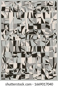 Abstract Random Color Poligones Generative Art background illustration