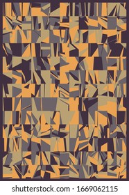 Abstract Random Color Poligones Generative Art background illustration