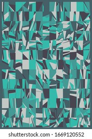 Abstract Random Color Poligones Generative Art background illustration