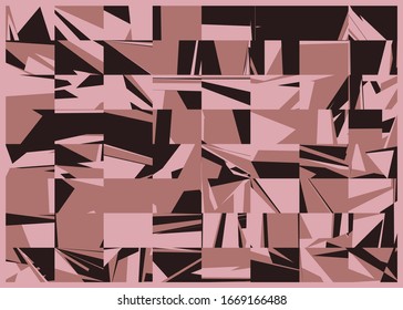 Abstract Random Color Poligones Generative Art background illustration