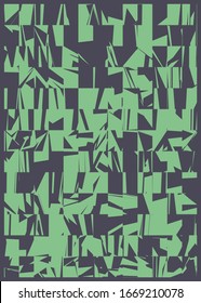 Dibujo de fondo de arte generativo con colores aleatorios abstractos