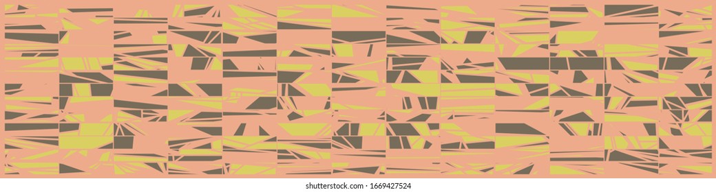 Abstract Random Color Poligones Generative Art background illustration