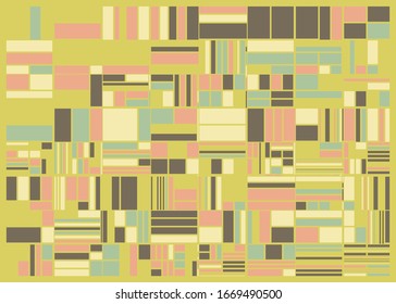 Abstract Random Color Poligones Generative Art background illustration