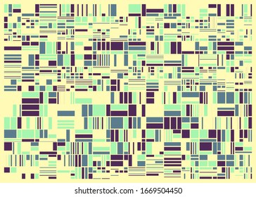 Abstract Random Color Poligones Generative Art background illustration