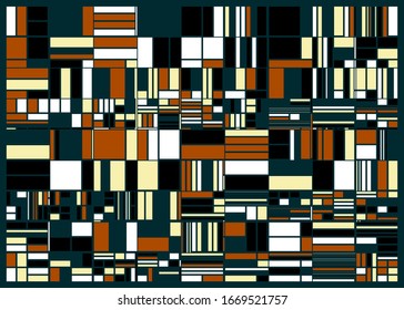 Abstract Random Color Poligones Generative Art background illustration