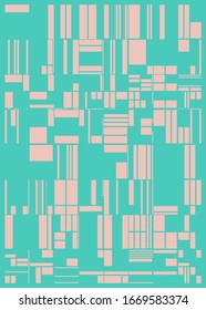 Abstract Random Color Poligones Generative Art background illustration