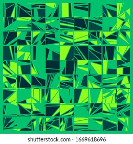 Abstract Random Color Poligones Generative Art background illustration