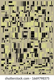 Abstrakte Random-Farbligone Generative Art-Hintergrund-Illustration