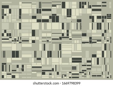 Dibujo de fondo de arte generativo con colores aleatorios abstractos