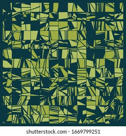 Abstract Random Color Poligones Generative Art background illustration