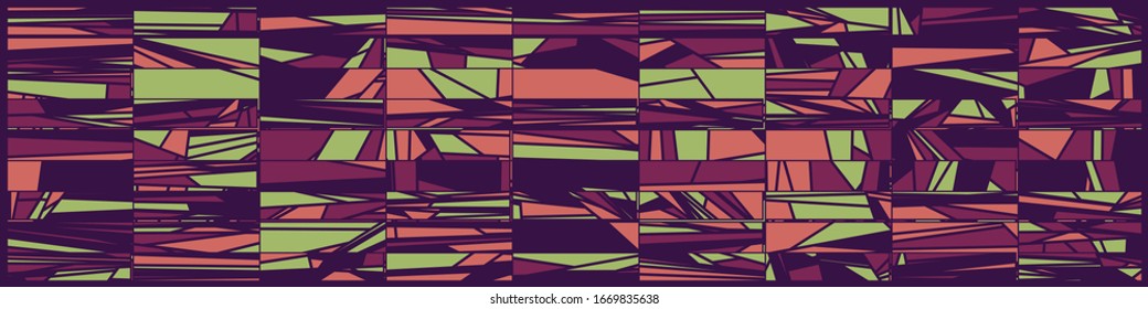 Abstract Random Color Poligones Generative Art background illustration