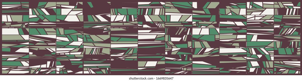 Abstract Random Color Poligones Generative Art background illustration