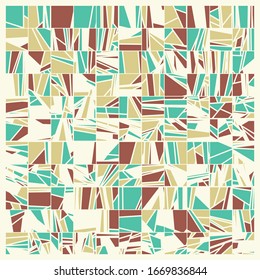 Abstract Random Color Poligones Generative Art background illustration