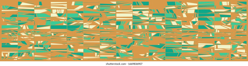 Abstract Random Color Poligones Generative Art background illustration