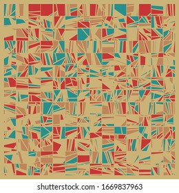 Abstract Random Color Poligones Generative Art background illustration