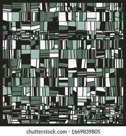Abstract Random Color Poligones Generative Art background illustration