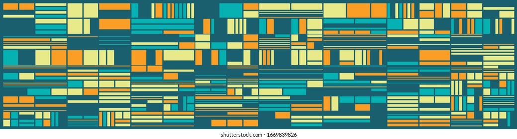 Abstract Random Color Poligones Generative Art background illustration