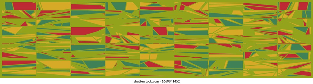 Abstract Random Color Poligones Generative Art background illustration