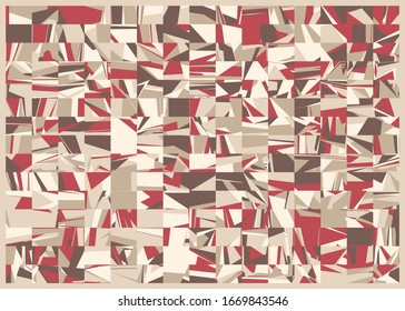 Abstract Random Color Poligones Generative Art background illustration