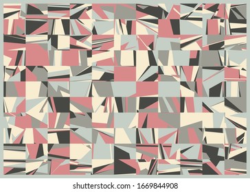 Dibujo de fondo de arte generativo con colores aleatorios abstractos