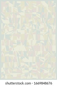 Abstrakte Random-Farbligone Generative Art-Hintergrund-Illustration