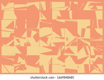 Abstract Random Color Poligones Generative Art background illustration