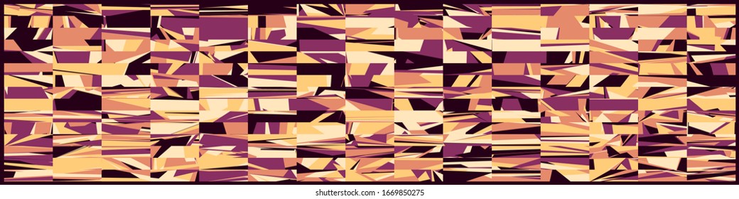 Abstract Random Color Poligones Generative Art background illustration