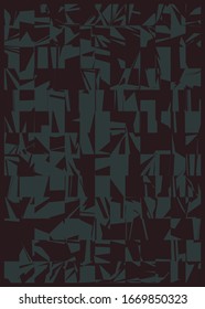 Abstract Random Color Poligones Generative Art background illustration