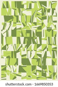 Abstrakte Random-Farbligone Generative Art-Hintergrund-Illustration