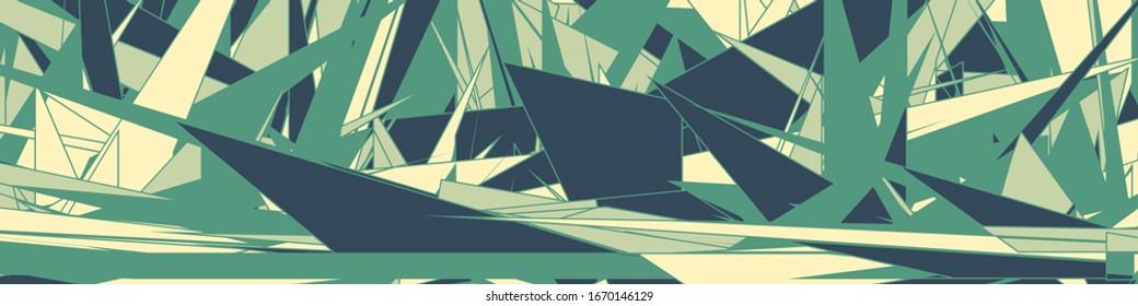 Abstrakte Random-Farbligone Generative Art-Hintergrund-Illustration