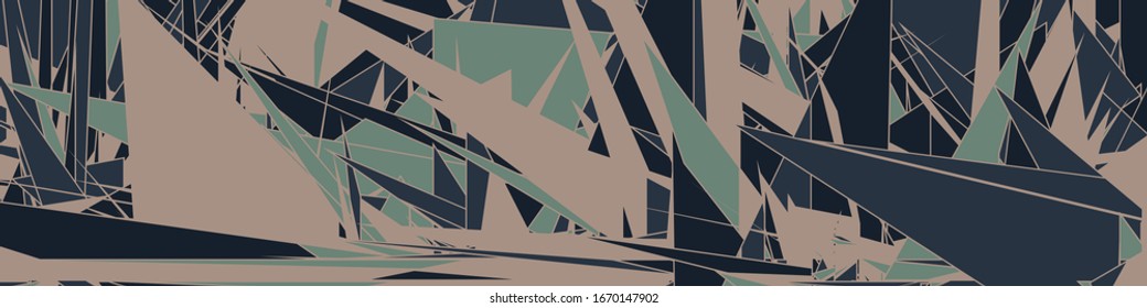 Abstrakte Random-Farbligone Generative Art-Hintergrund-Illustration
