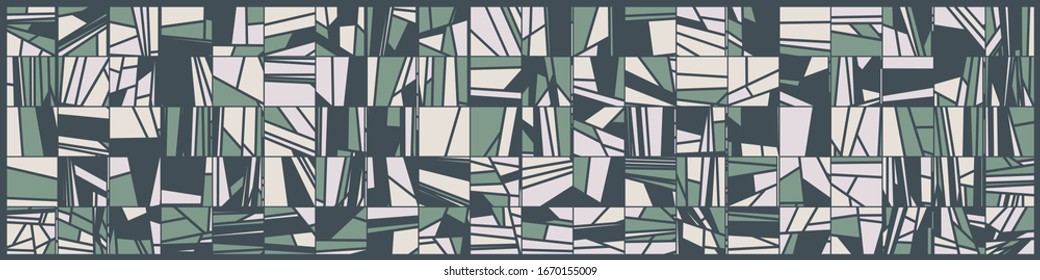Abstrakte Random-Farbligone Generative Art-Hintergrund-Illustration