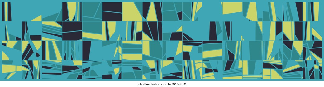 Abstrakte Random-Farbligone Generative Art-Hintergrund-Illustration