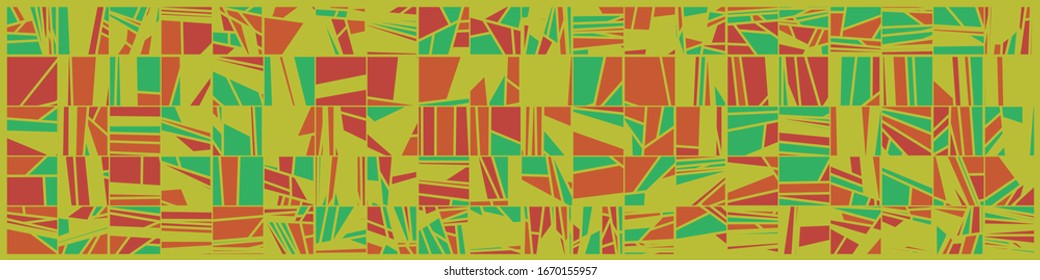 Abstract Random Color Poligones Generative Art background illustration
