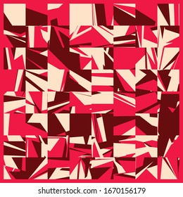 Abstract Random Color Poligones Generative Art background illustration