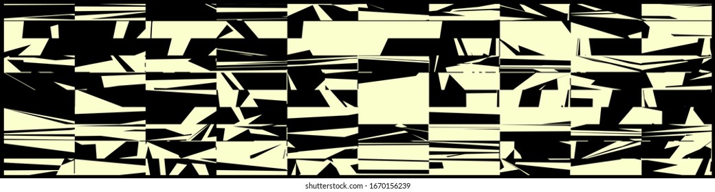 Abstract Random Color Poligones Generative Art background illustration