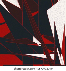 Abstract Random Color Poligones Generative Art background illustration