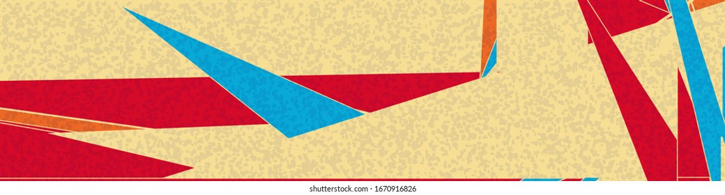Abstract Random Color Poligones Generative Art background illustration