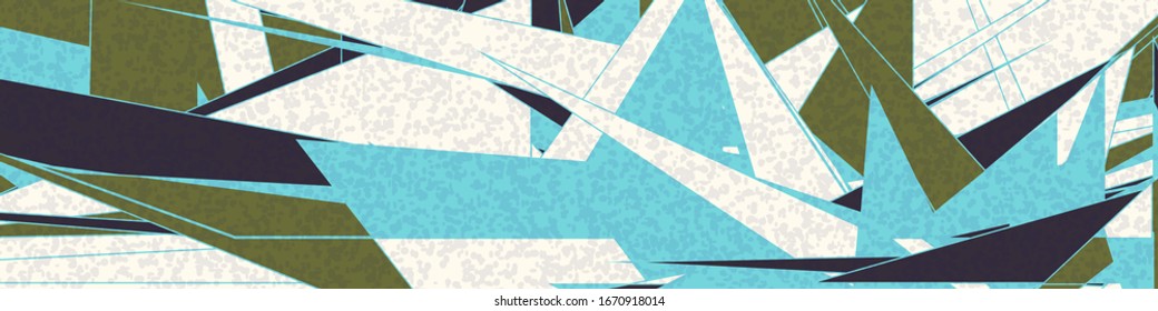 Abstract Random Color Poligones Generative Art background illustration