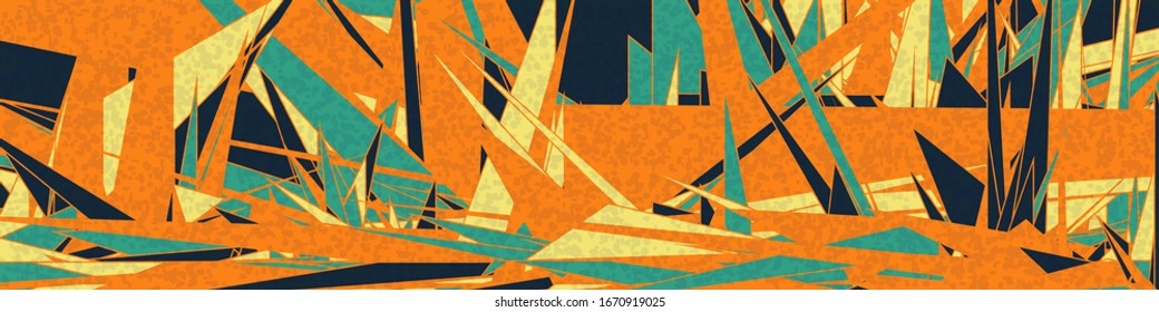 Abstract Random Color Poligones Generative Art background illustration