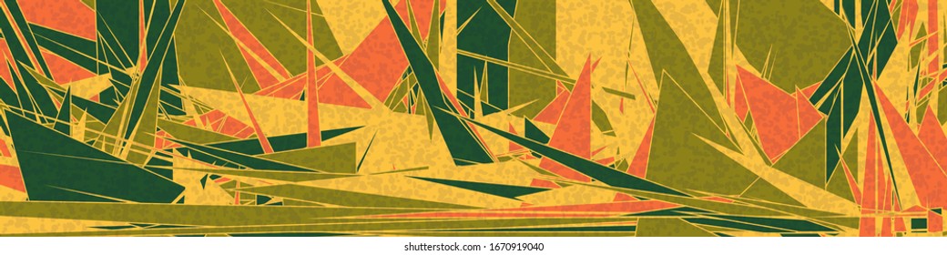Abstract Random Color Poligones Generative Art background illustration