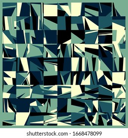 Abstract Random Color Polygones Generative Art background illustration