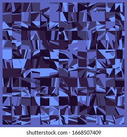 Abstract Random Color Polygones Generative Art background illustration