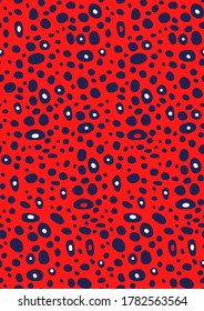 Abstract Random Dots Geometric Shapes Repeating Vector Pattern Isolated Background 