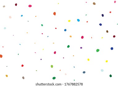 Abstract Random Fun. Black Vector Spot Confetti. Geometric Eps Dot Pattern. Polka Dot. Rainbow Pattern Baby Bubble. Pink Flying Christmas Frame. Small Party Color Background. Seamless Vintage Ball.