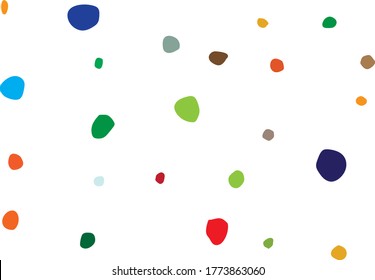 Abstract Random Fun. Small Happy Polka Background. Seamless Fashion Ball. Green Vector Spot Splatter. Abstract Eps Dot Splotch. Rainbow Pattern Baby Design. Red Modern Background Drawn. Color Dot.